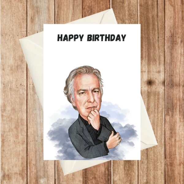 Alan Rickman Birthday card