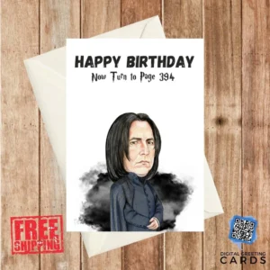 Snape birthday card
