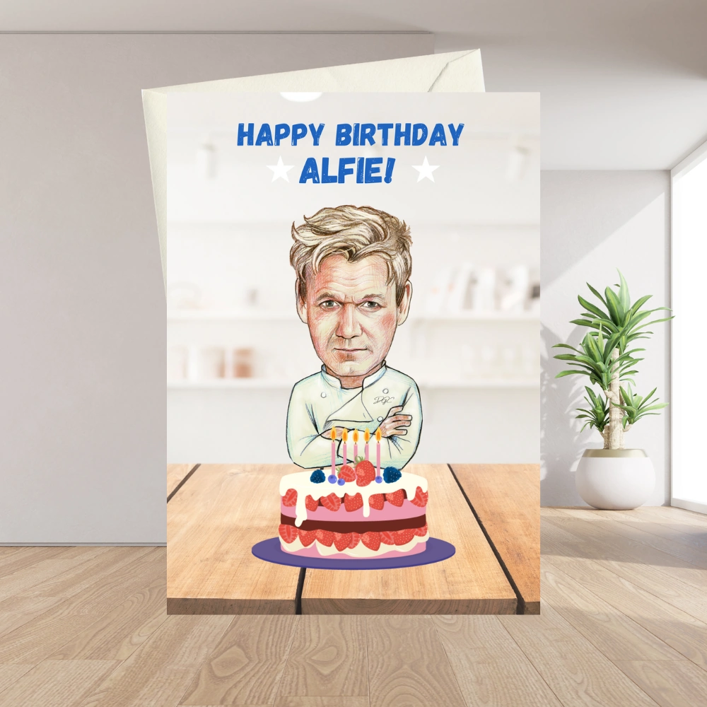 Gordon Ramsay Birthday Card