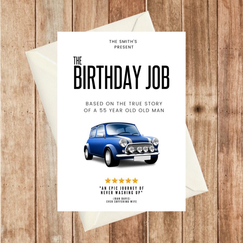 Italian Job Birthday Card