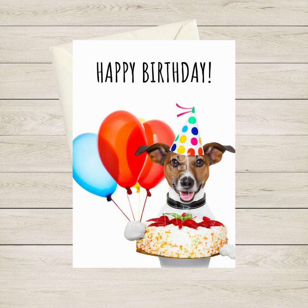Jack Russell birthday card