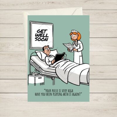 Get well soon card - hospital